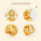 Golden Ganesha - GMIDG6RG-0002