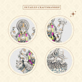 Silver Antique Durga - GMIDDU2SL-0052