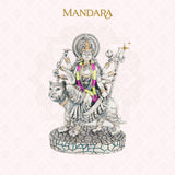 Silver Antique Durga - GMIDDU2SL-0052