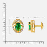 Golden Stone Stud 13 - GOLD  GMSLSST6WG-042