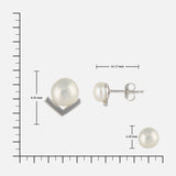 Minmini Pearls Stud - MSLSSTR1P-041