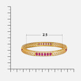 Elegant Rose Stone Bangle - GMSLSB3WR-26-0001