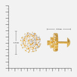 PetalGlow Studs -  GOLD GMSLSST12W-082